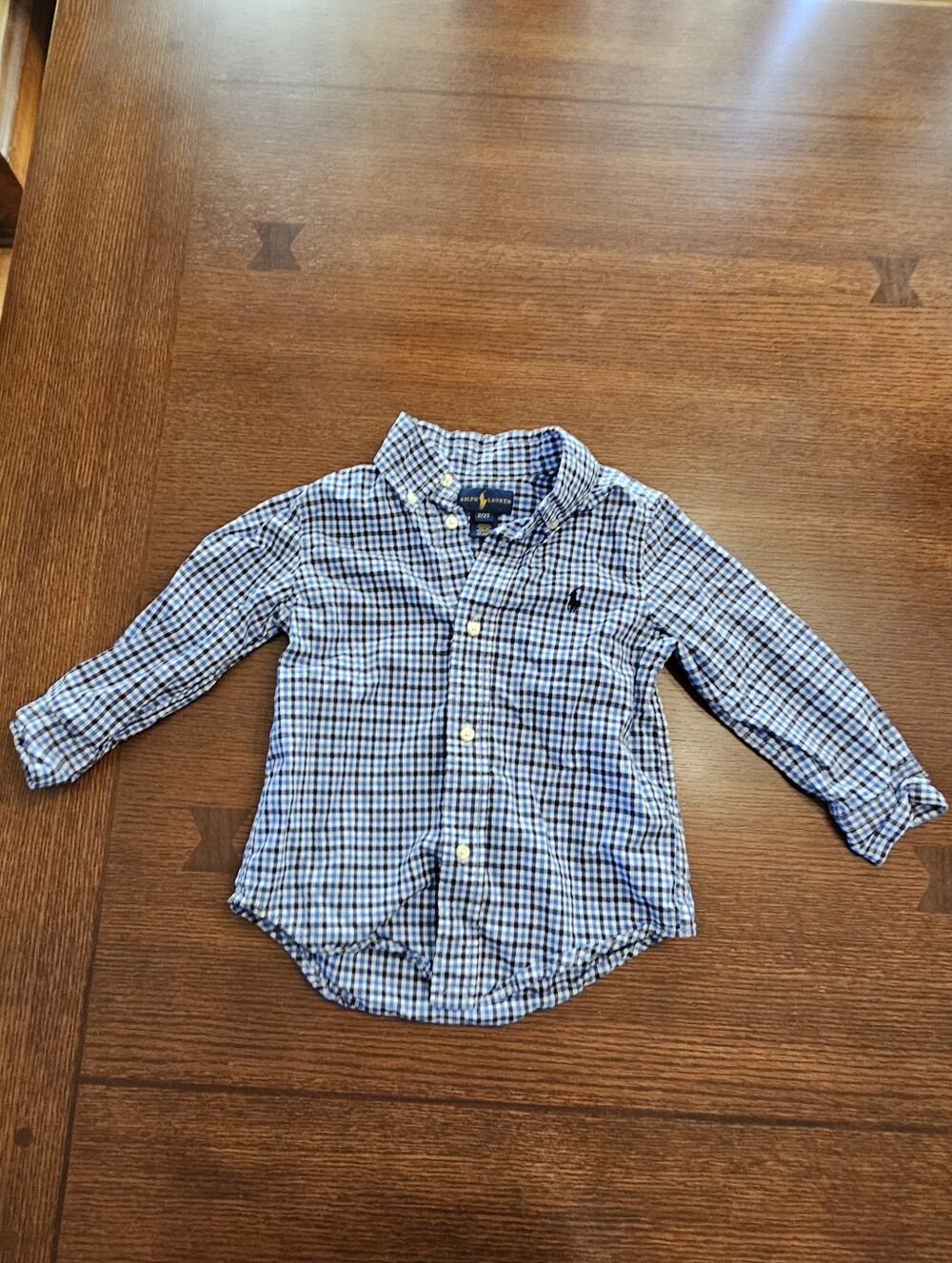 Ralph Lauren Boys Plaid Buttondown 2T